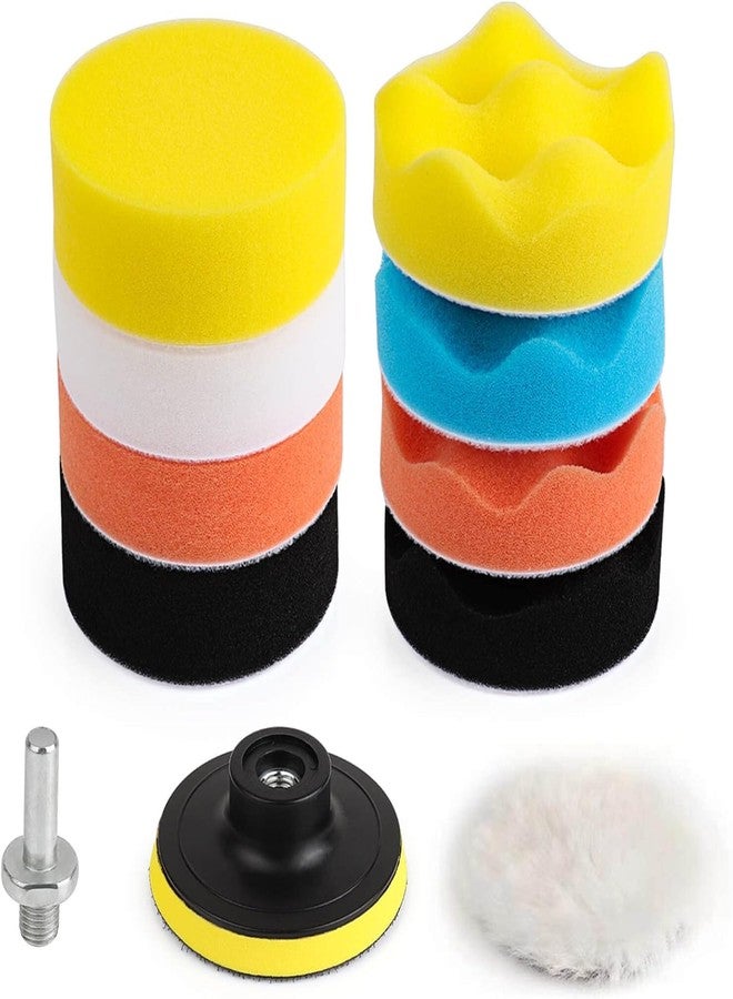 CUBIZ Premium 2025 Car Foam Drill 3-Inch Buffing Pads, 11 Polishing Pads Kit, Compound Automotive Polisher Car Wash Cleaning Tools, Sealing Glaze, Foam Pads Of Drill Polisher Attachment - Image 3